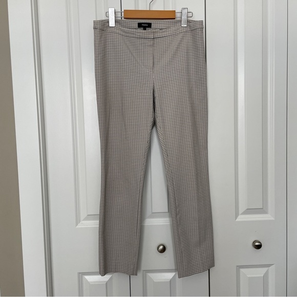 Theory Plaid Classic Skinny Pants - Picture 6 of 9